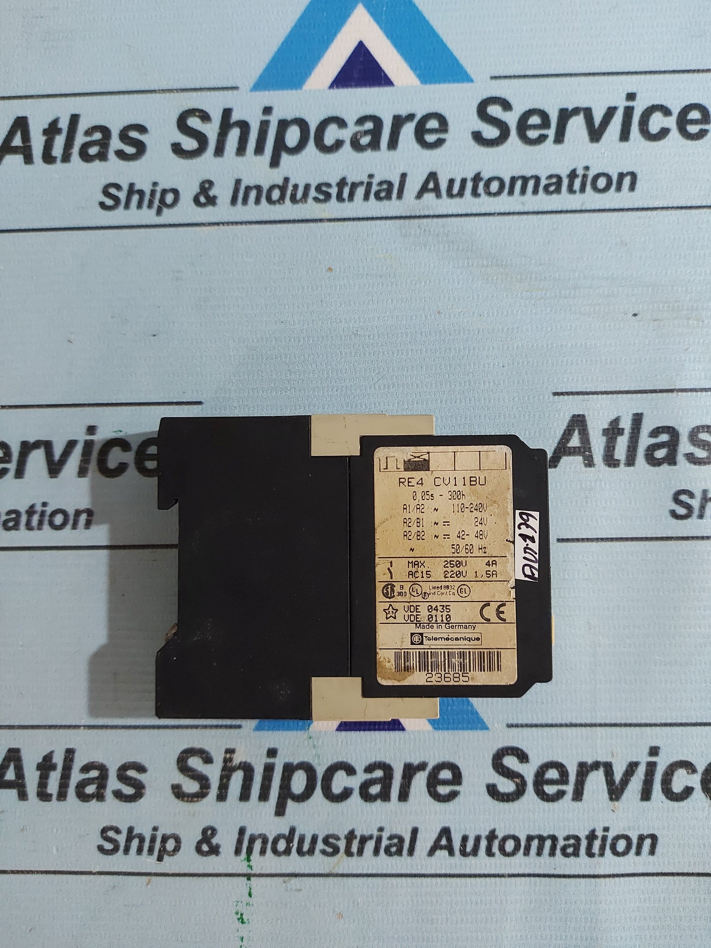 TELEMECANIQUE RE4 CV11BU TIME DELAY RELAY AG179