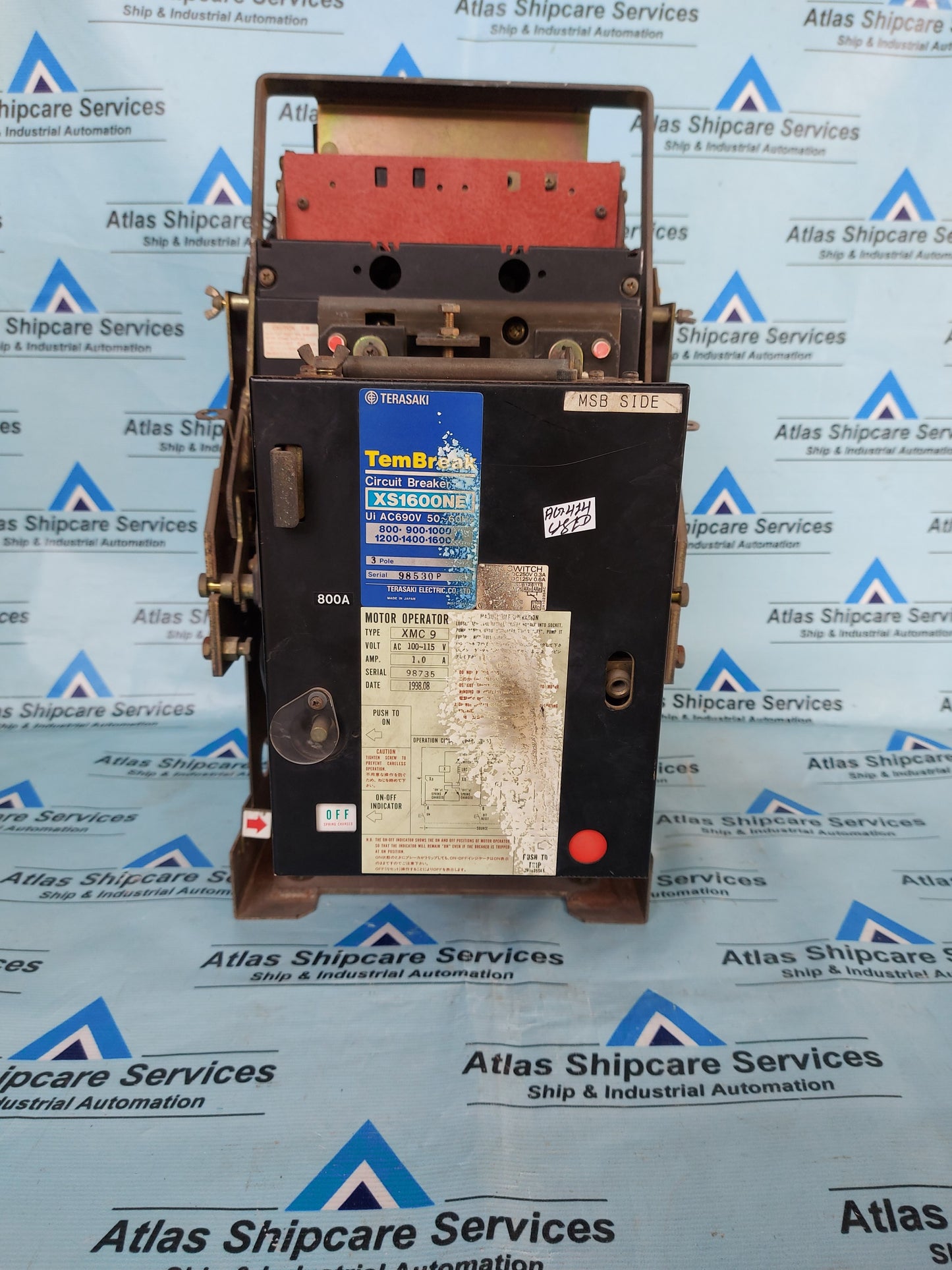 TERASAKI ELECTRIC XS1600NE 1600A CIRCUIT BREAKER 3-POLE AG414