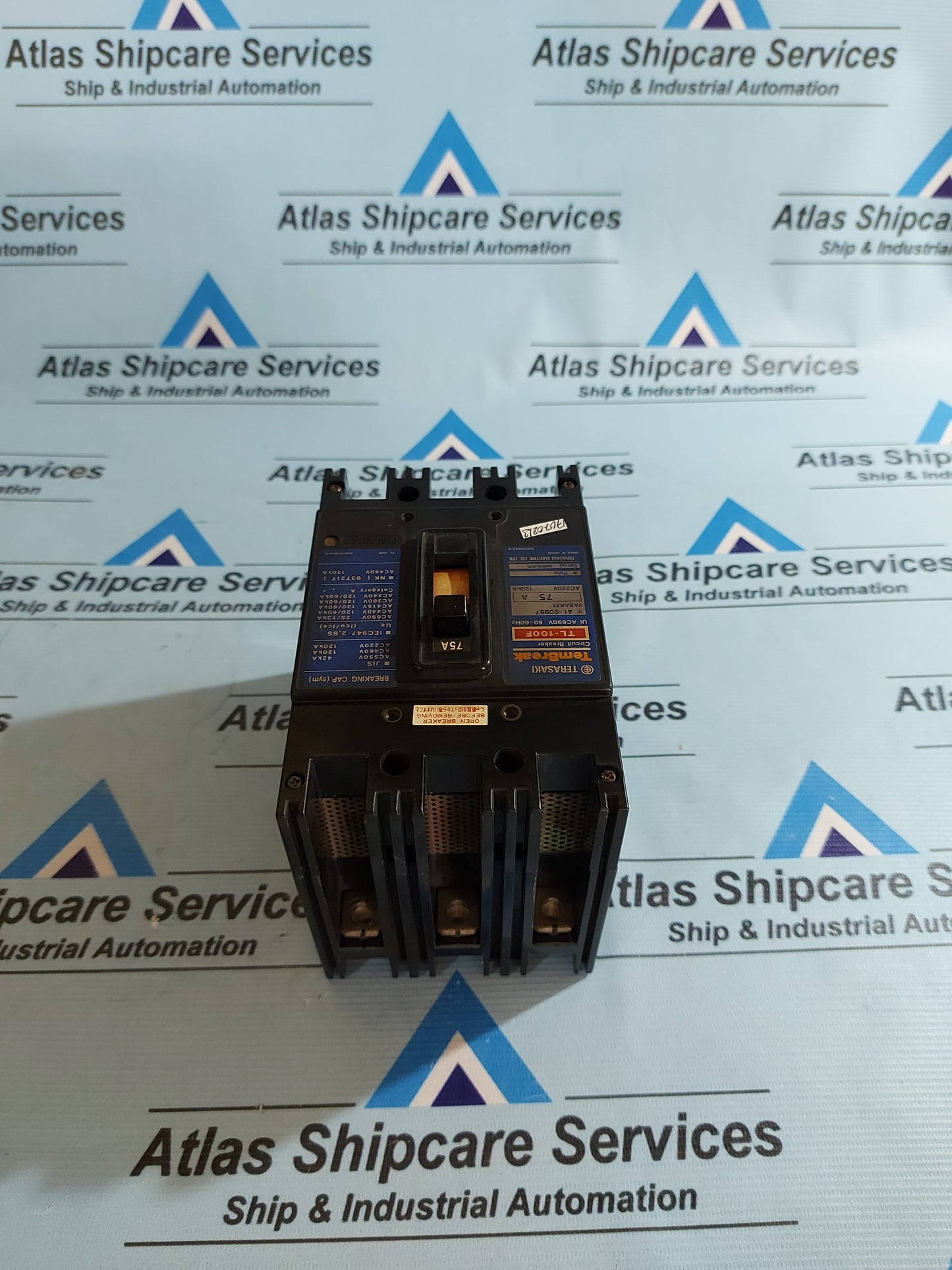 TERASAKI TL-100F TEMBREAK MOLDED CASE CIRCUIT BREAKER 3 POLE AC690V 50~60Hz AG02