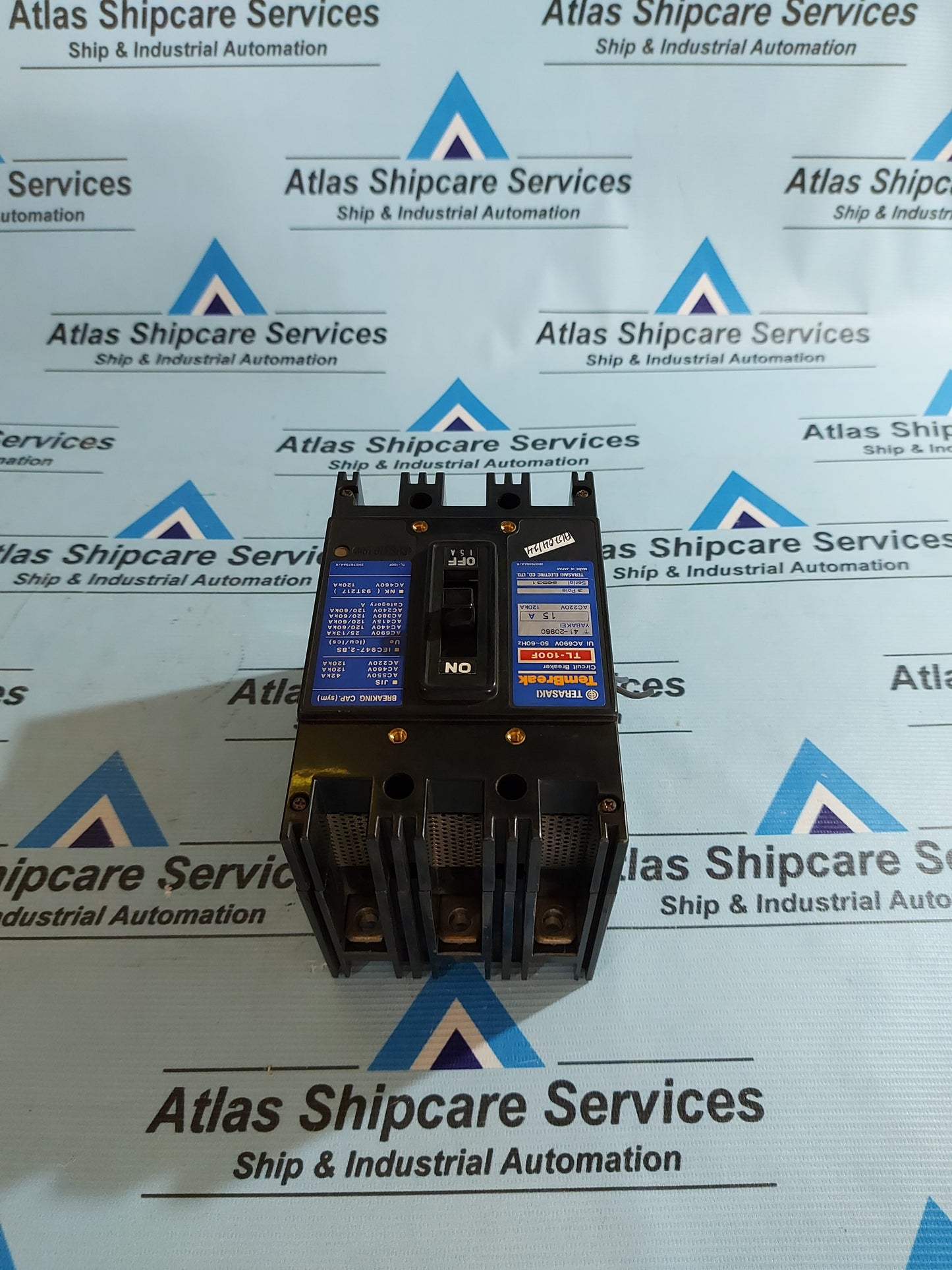 TERASAKI TL-100F TEMBREAK MOLDED CASE CIRCUIT BREAKER 3 POLE AC690V 50~60Hz AG04