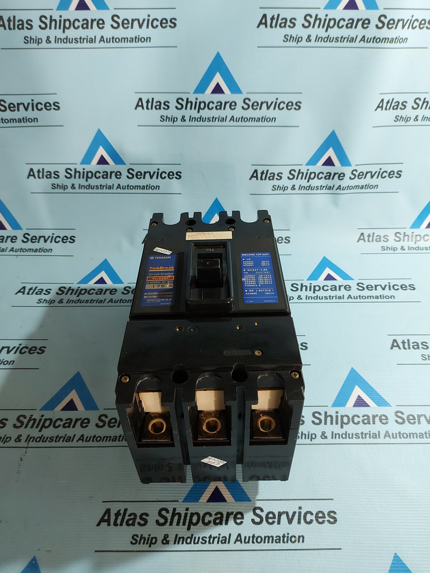 TERASAKI TL-225F TEMBREAK CIRCUIT BREAKER AC690V 175A AG07