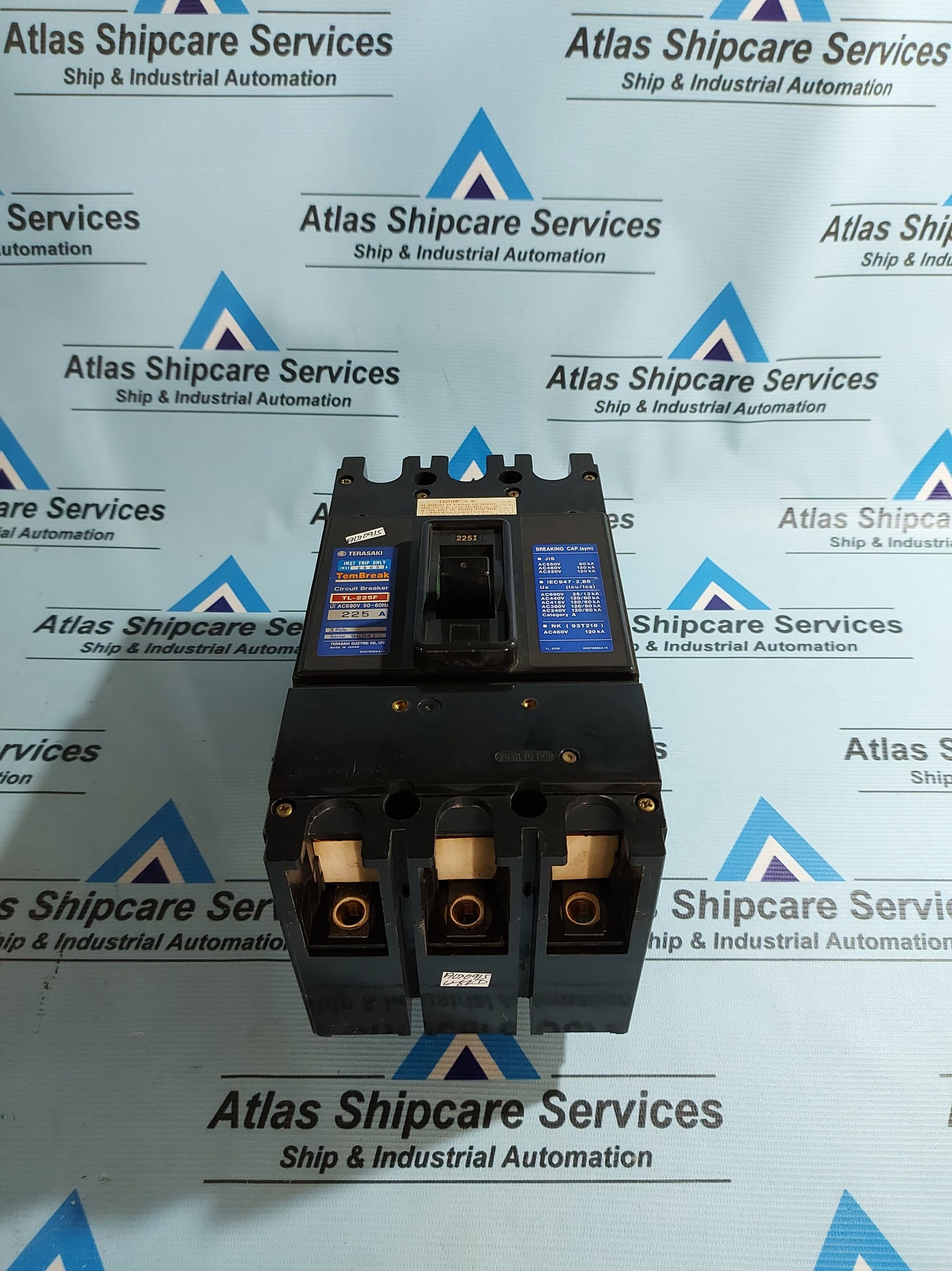 TERASAKI TL-225F TEMBREAK CIRCUIT BREAKER AC690V 225A AG09