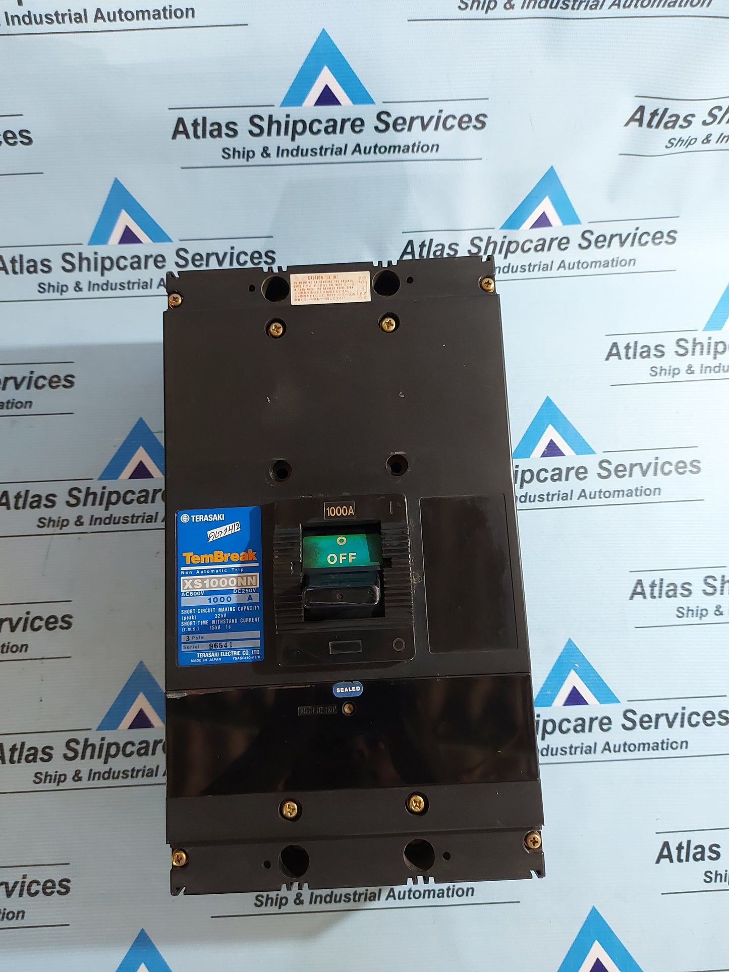 TERASAKI XS1000NN TEMBREAK NON AUTOMATIC TRIP CIRCUIT BREAKER AG14