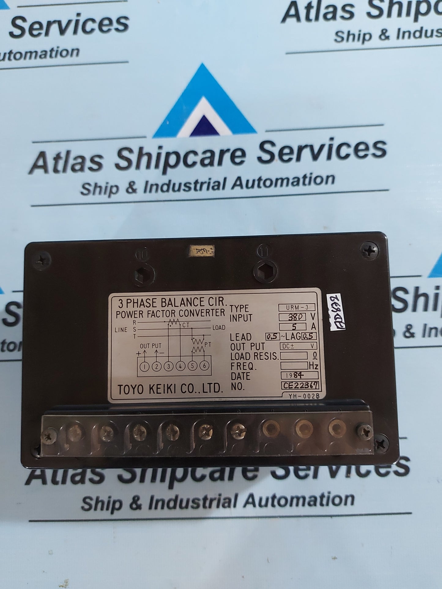 TOYO KEIKI URM-3 3 PHASE BALANCE CIR. POWER FACTOR CONVERTER