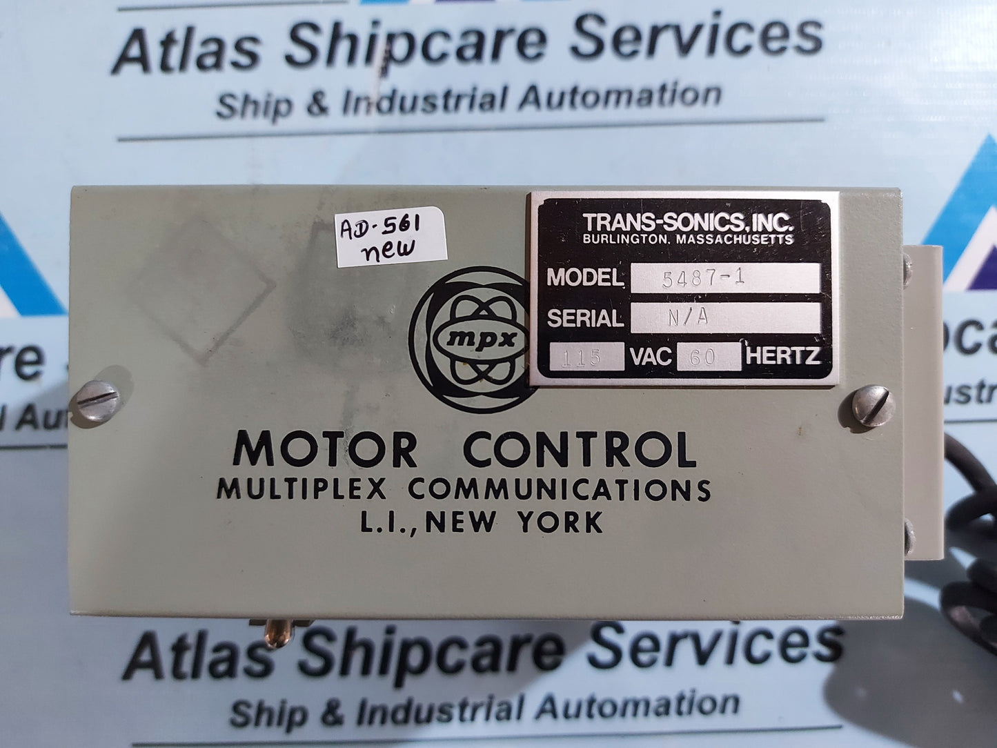 TRANS-SONICS 5487-1 MOTOR CONTROL