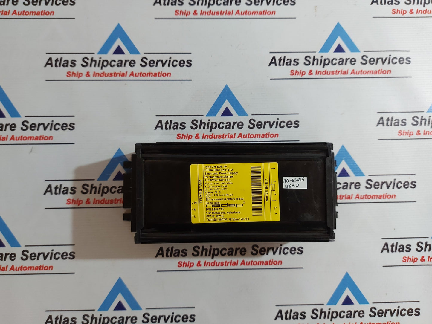 TRANSTAR CH-EOL-40 ELECTRONIC POWER SUPPLY AG632