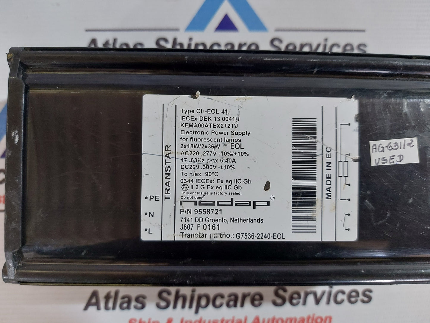 TRANSTAR CH-EOL-41 ELECTRONIC POWER SUPPLY AG631