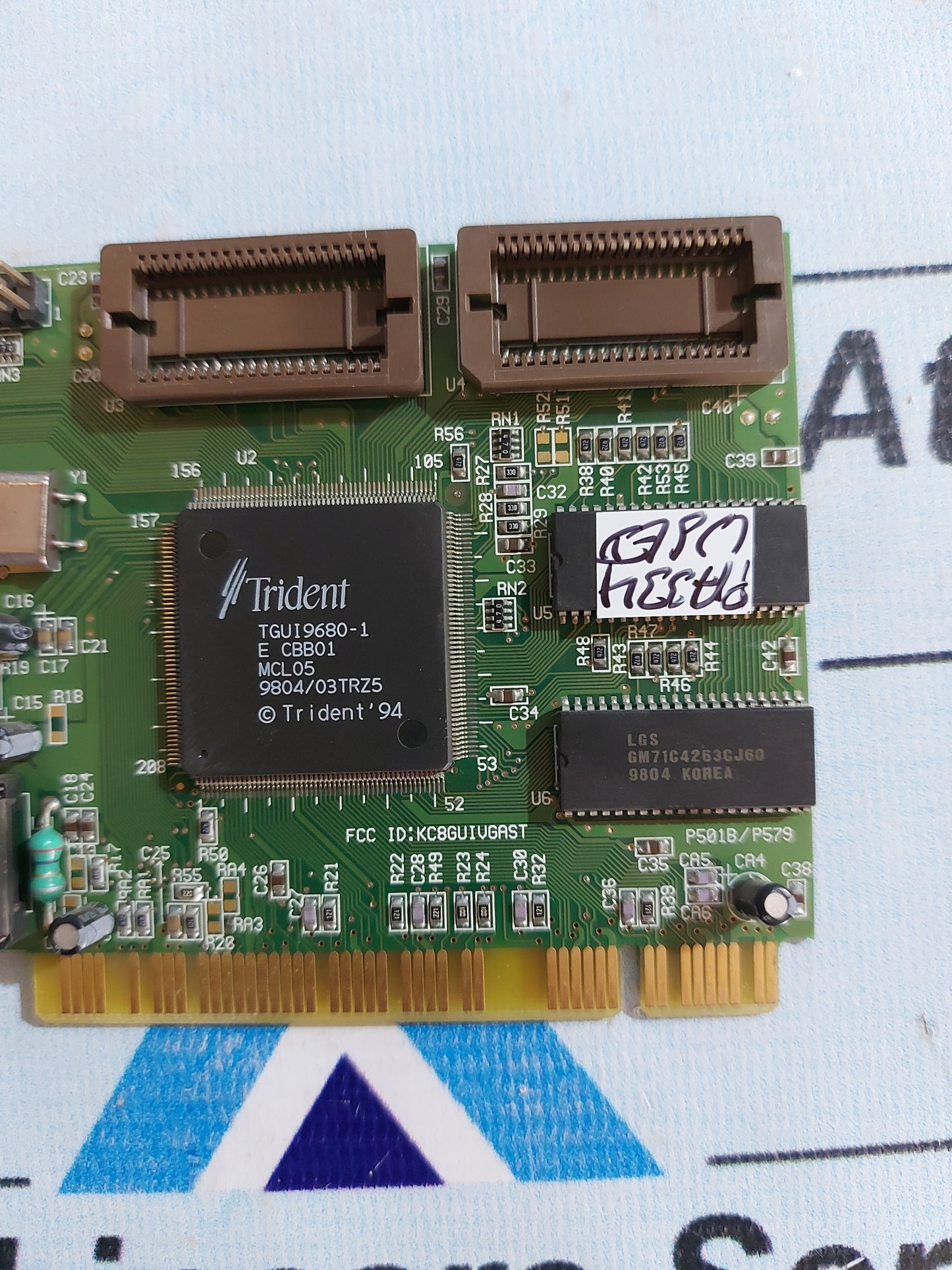 TRIDENT TGUI9860-1 PCI VGA DOS RETRO GAMING VODEO CARD