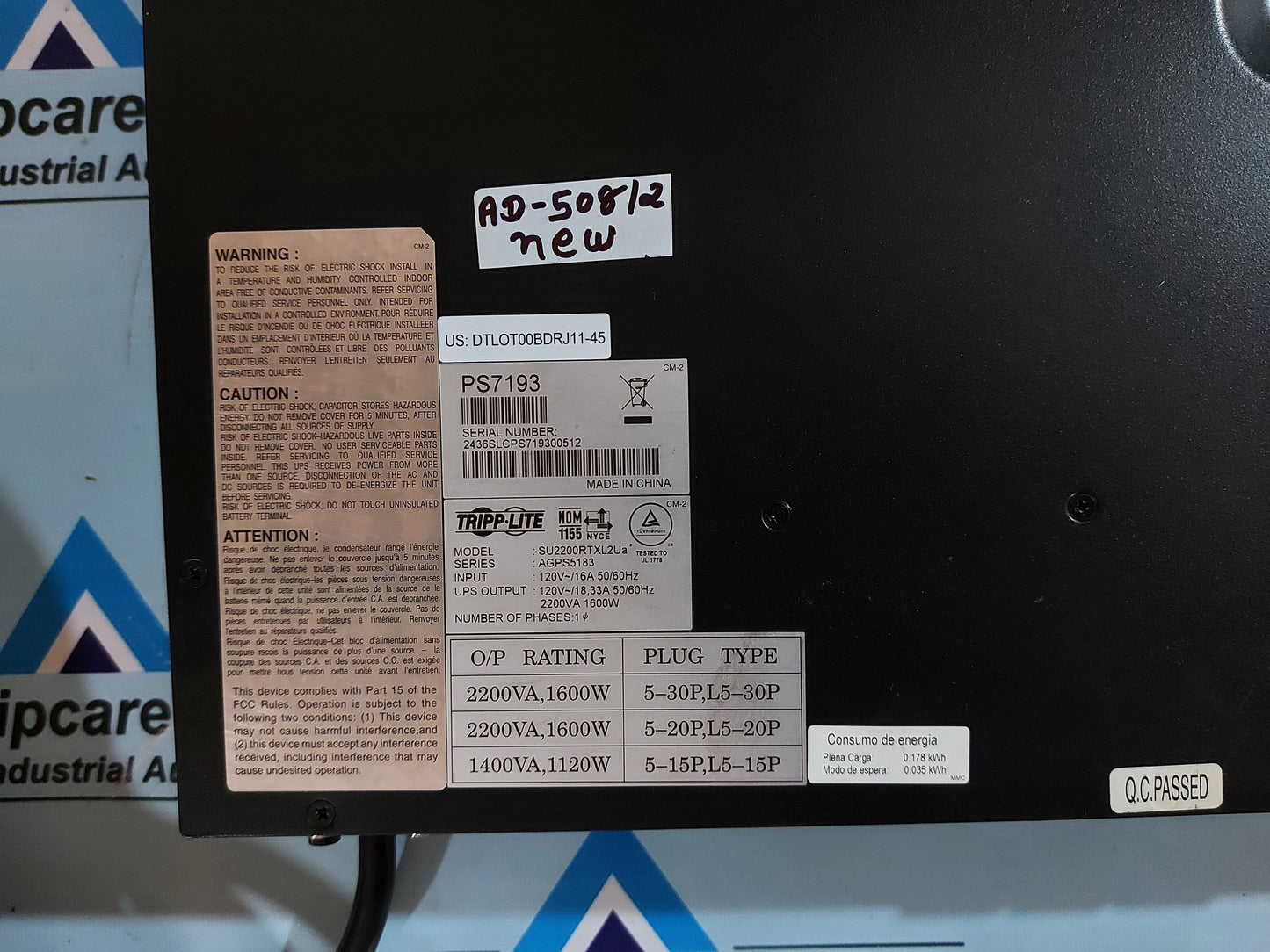 TRIPP-LITE SERVER POWER SUPPLY PS7193