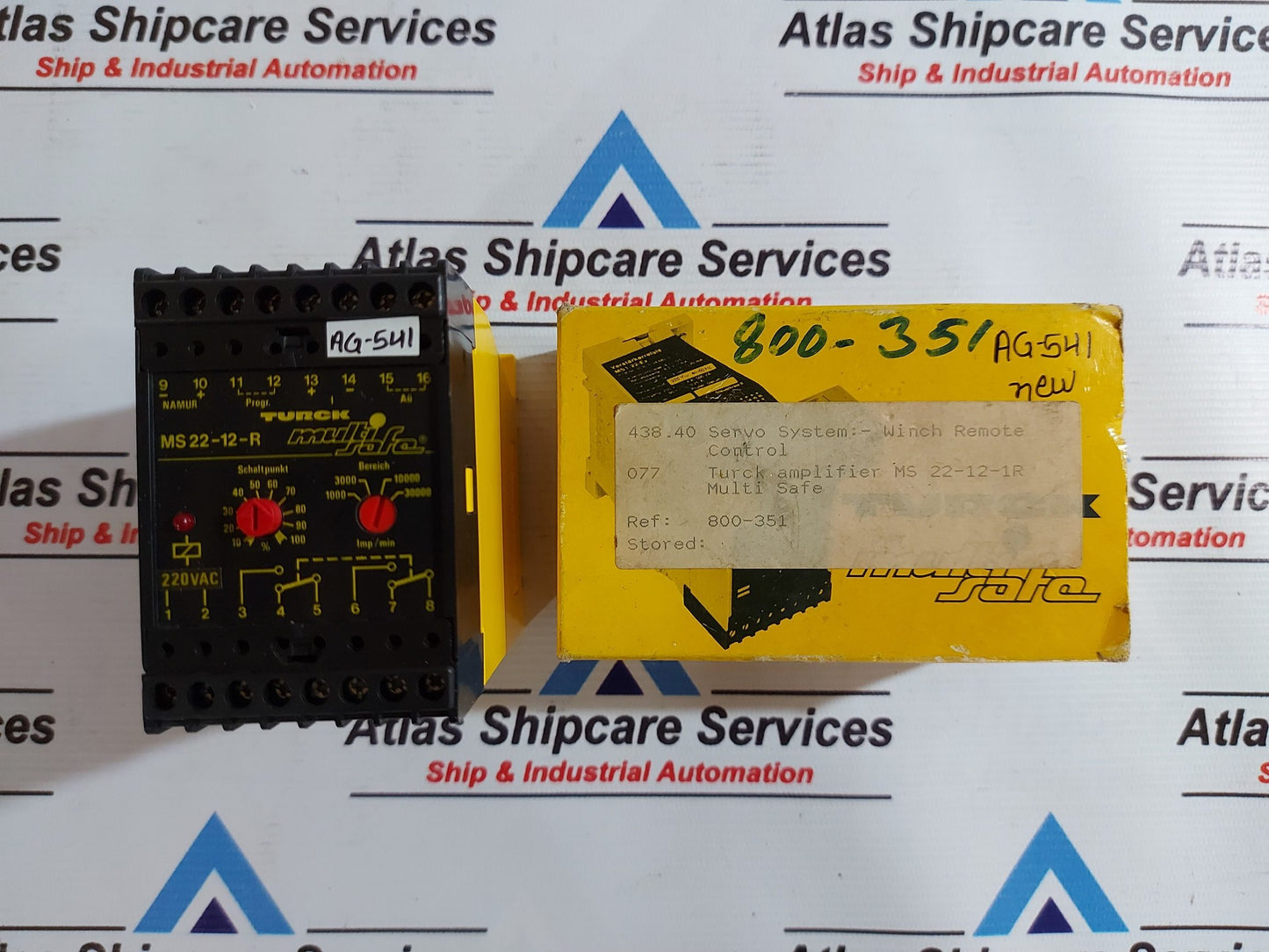 TURCK MS 22-12-R ROTATIONAL SPEED CONTROL 220VAC AG541