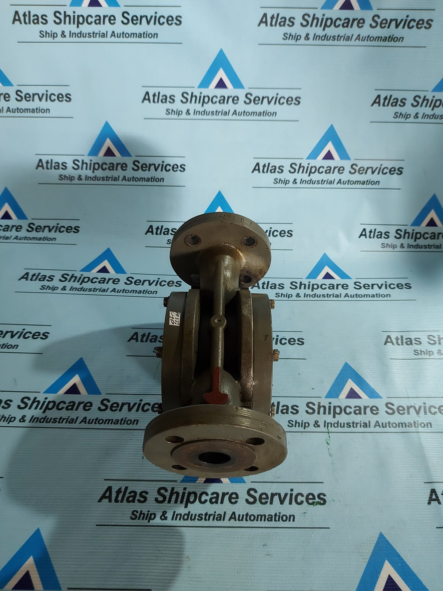 VAF INSTRUMENT J5025PT2 DIN FLOWMETER INDUSTRIAL MARINE VANE METER