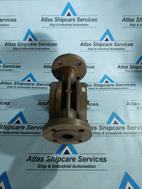 VAF INSTRUMENT J5025PT2 DIN FLOWMETER INDUSTRIAL MARINE VANE METER