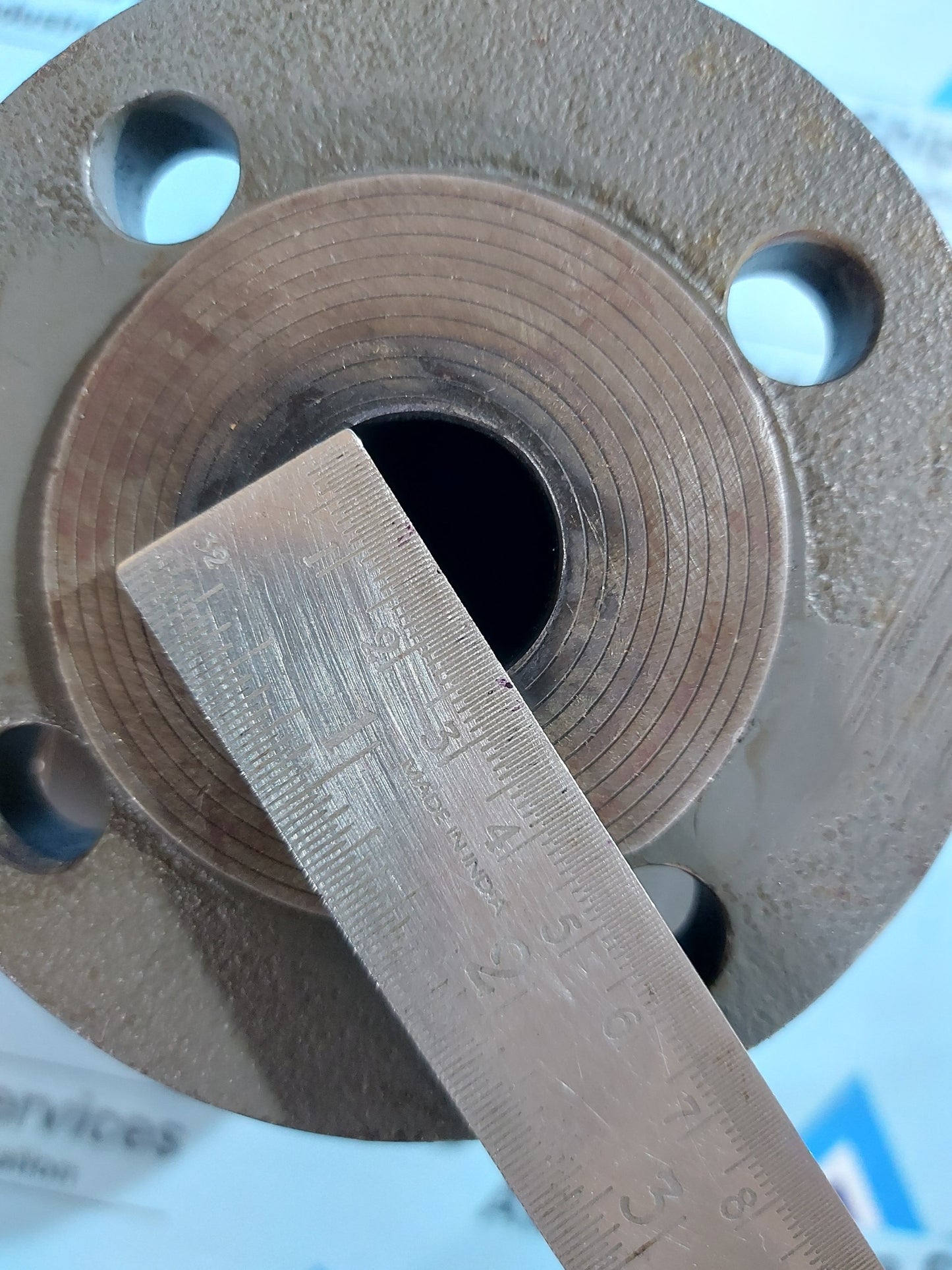 VAF INSTRUMENT J5025PT2 DIN FLOWMETER INDUSTRIAL MARINE VANE METER