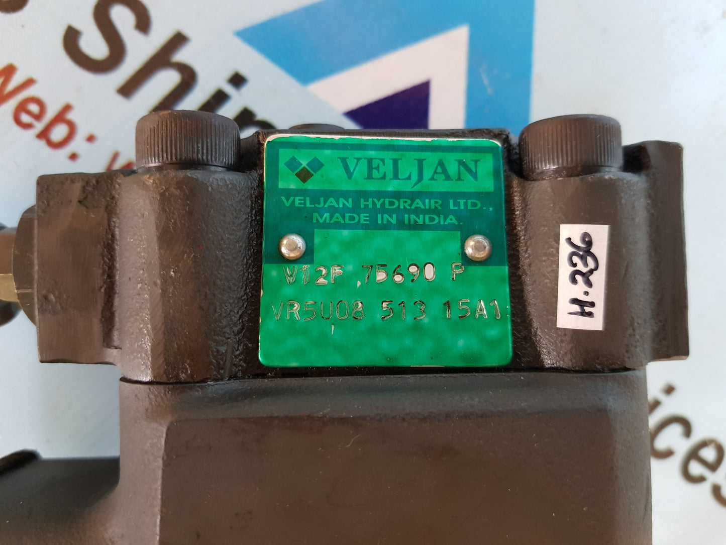 VELJAN V12F 75690 P PRESSURE CONTROL VALVE H236