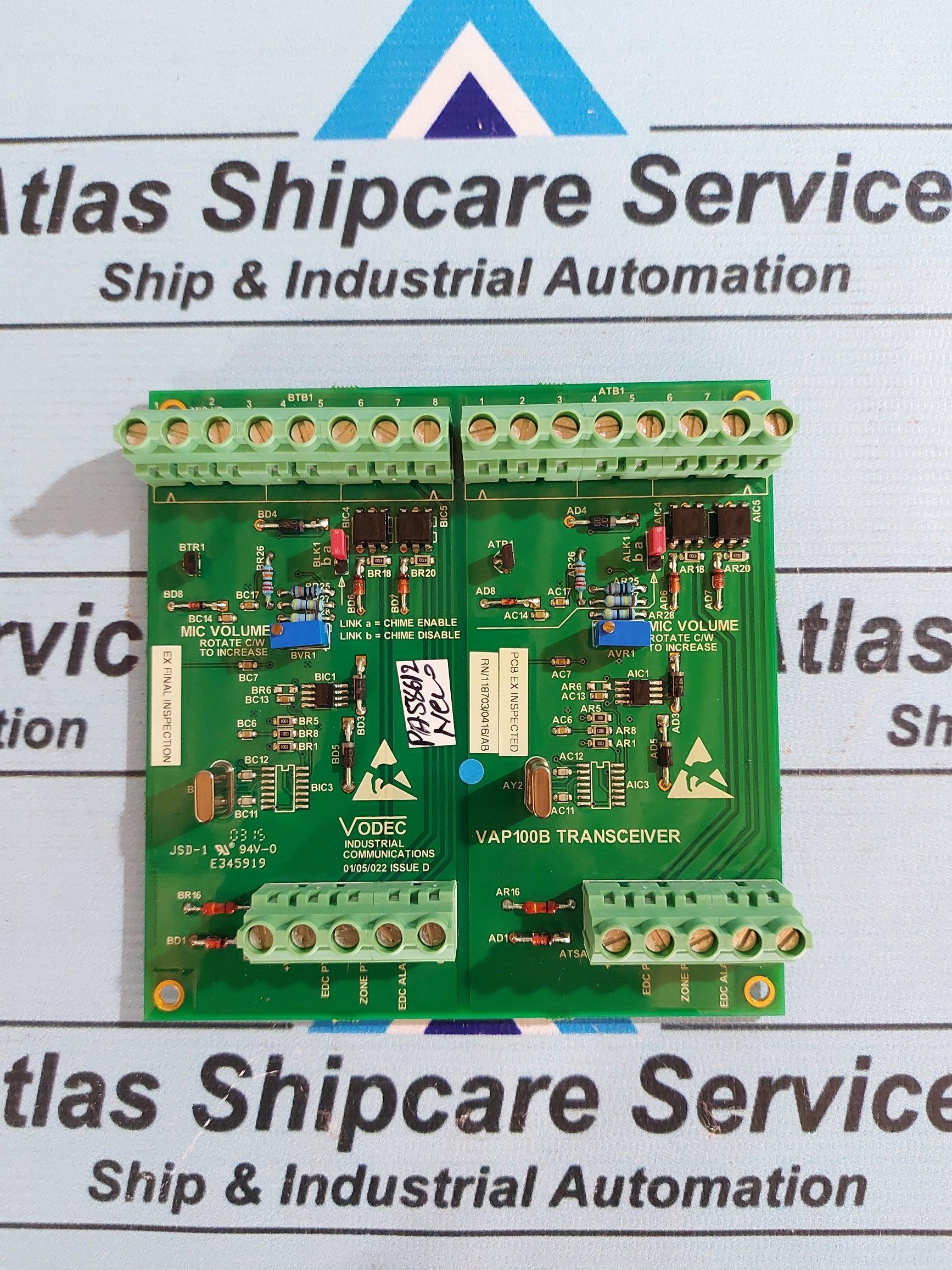 Vodec VODEC VAP100B TRANSCEIVER BOARD – Atlas Shipcare Services