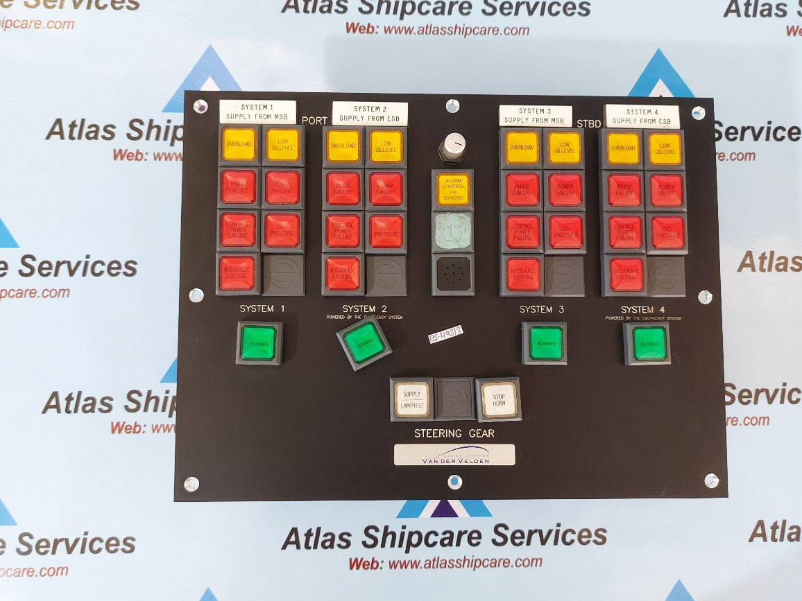 Vander Velden Steering Gear Control Panel System – Atlas Shipcare Services
