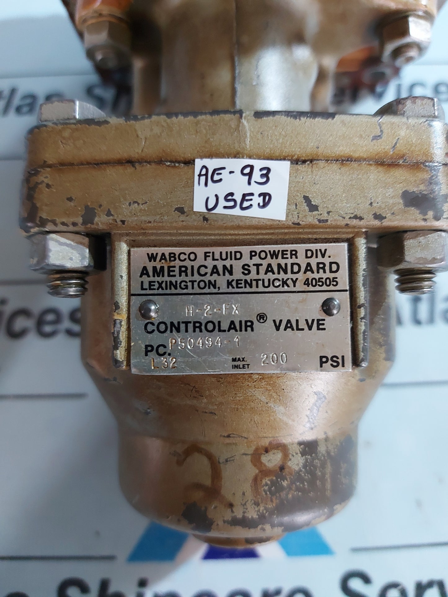 WABCO P50494-1 H-2-FX CONTROL AIR VALVE