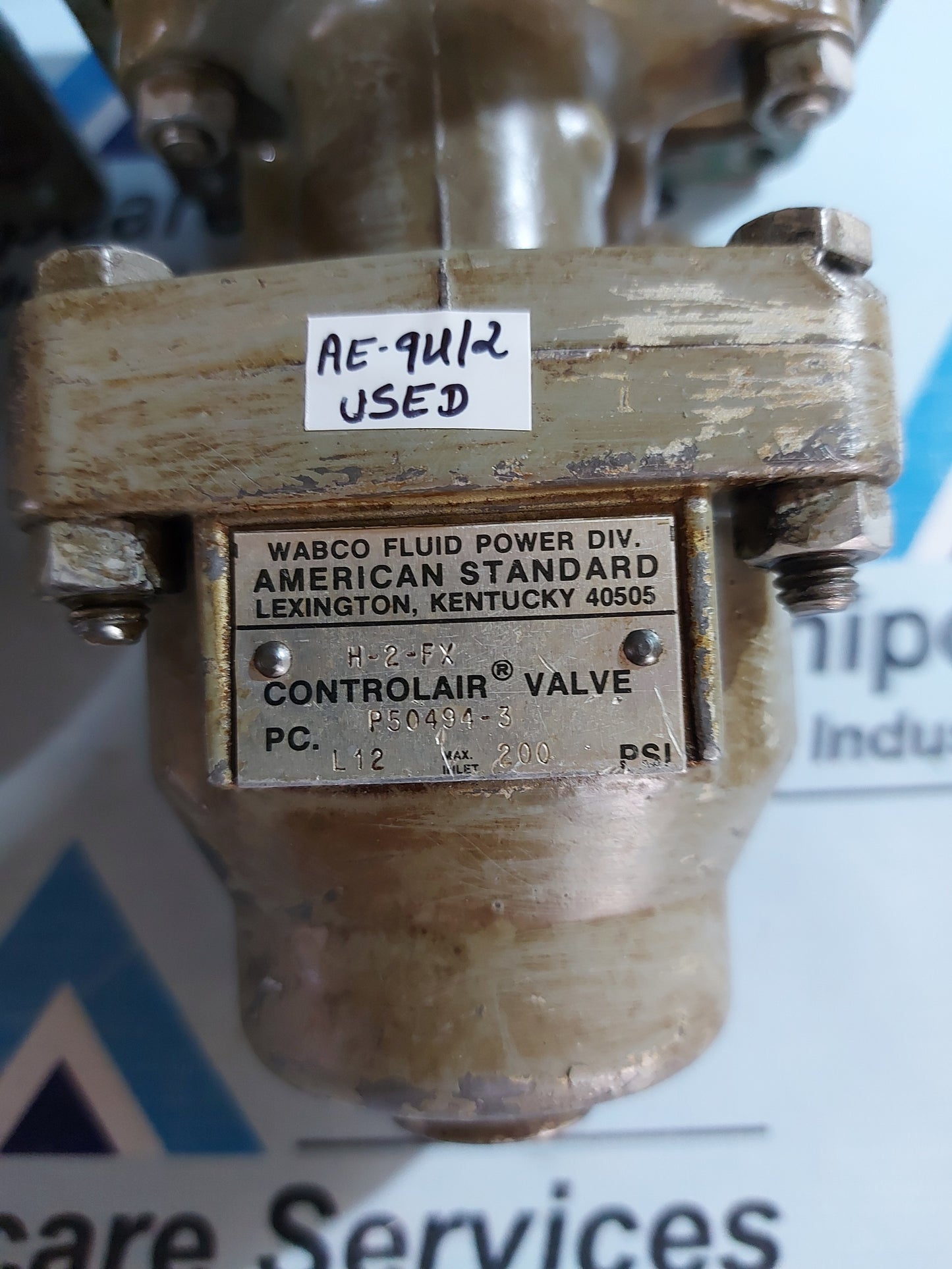 WABCO P50494-3 H-2-FX CONTROL AIR VALVE