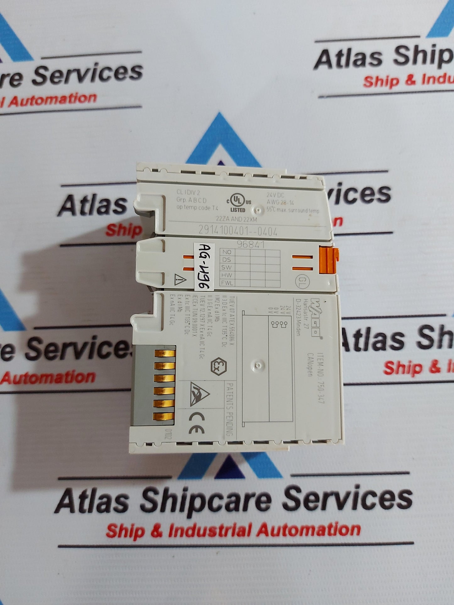 WAGO 750-347 CANOPEN FIELDBUS COUPLER AG496