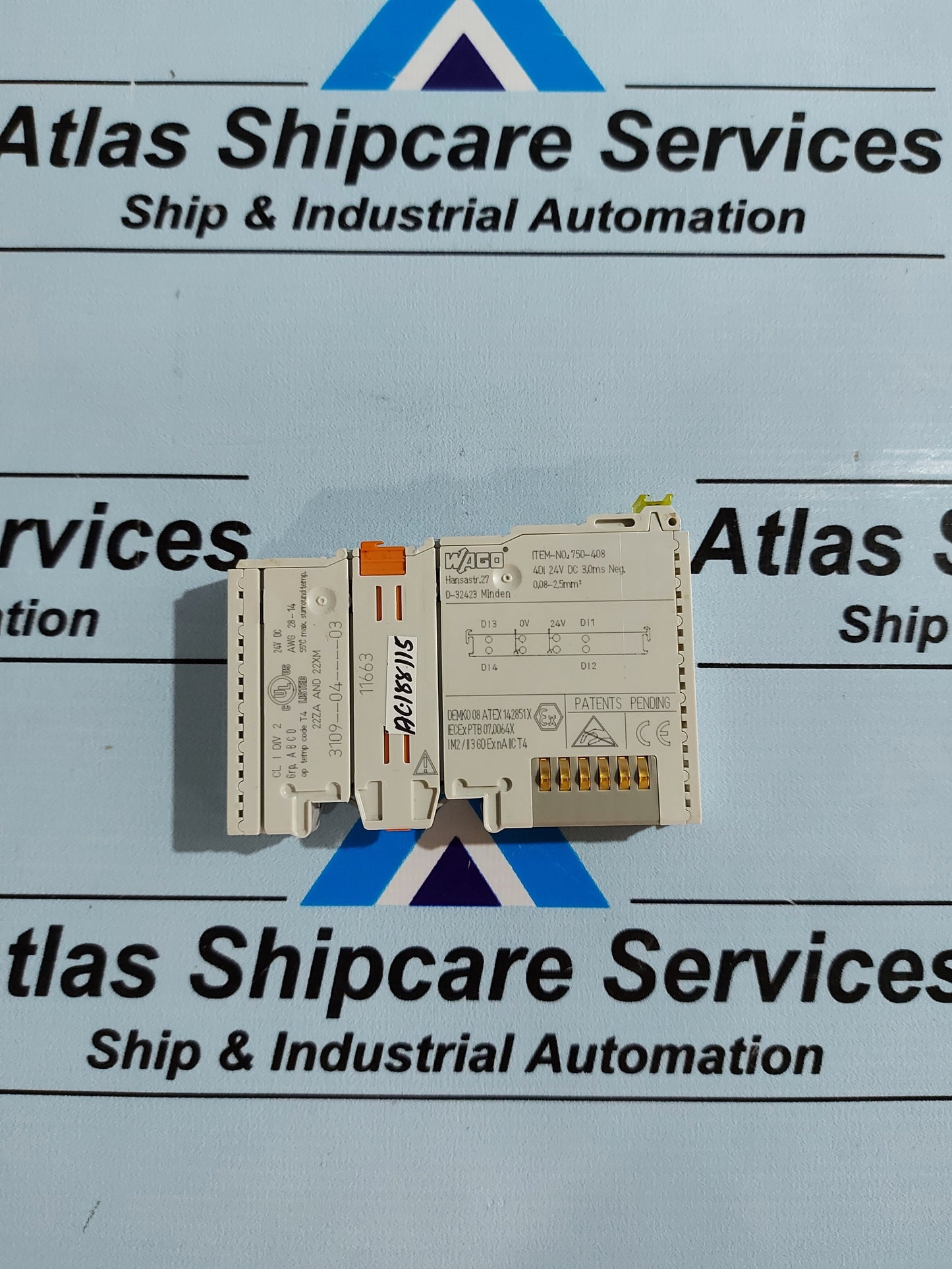 WAGO 750-408 4-CHANNEL DIGITAL INPUT MODULE