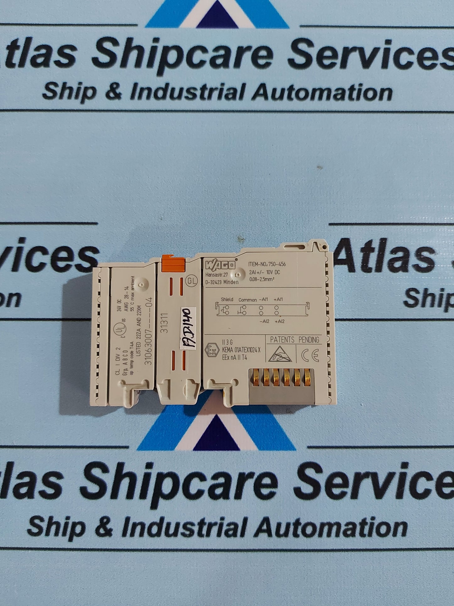 WAGO 750-456 2-CHANNEL ANALOG INPUT MODULE