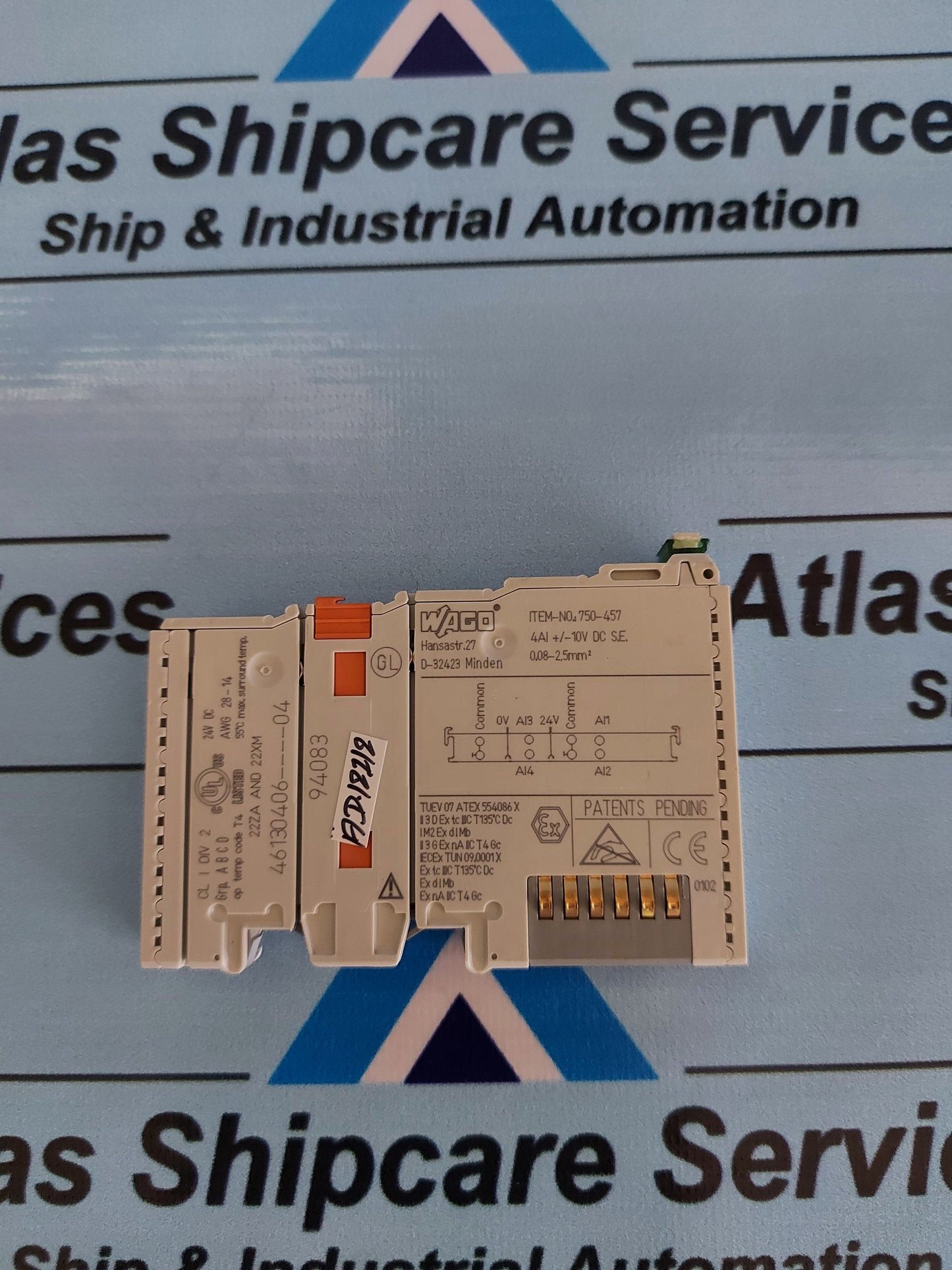 WAGO 750-457 4-CHANNEL ANALOG INPUT MODULE