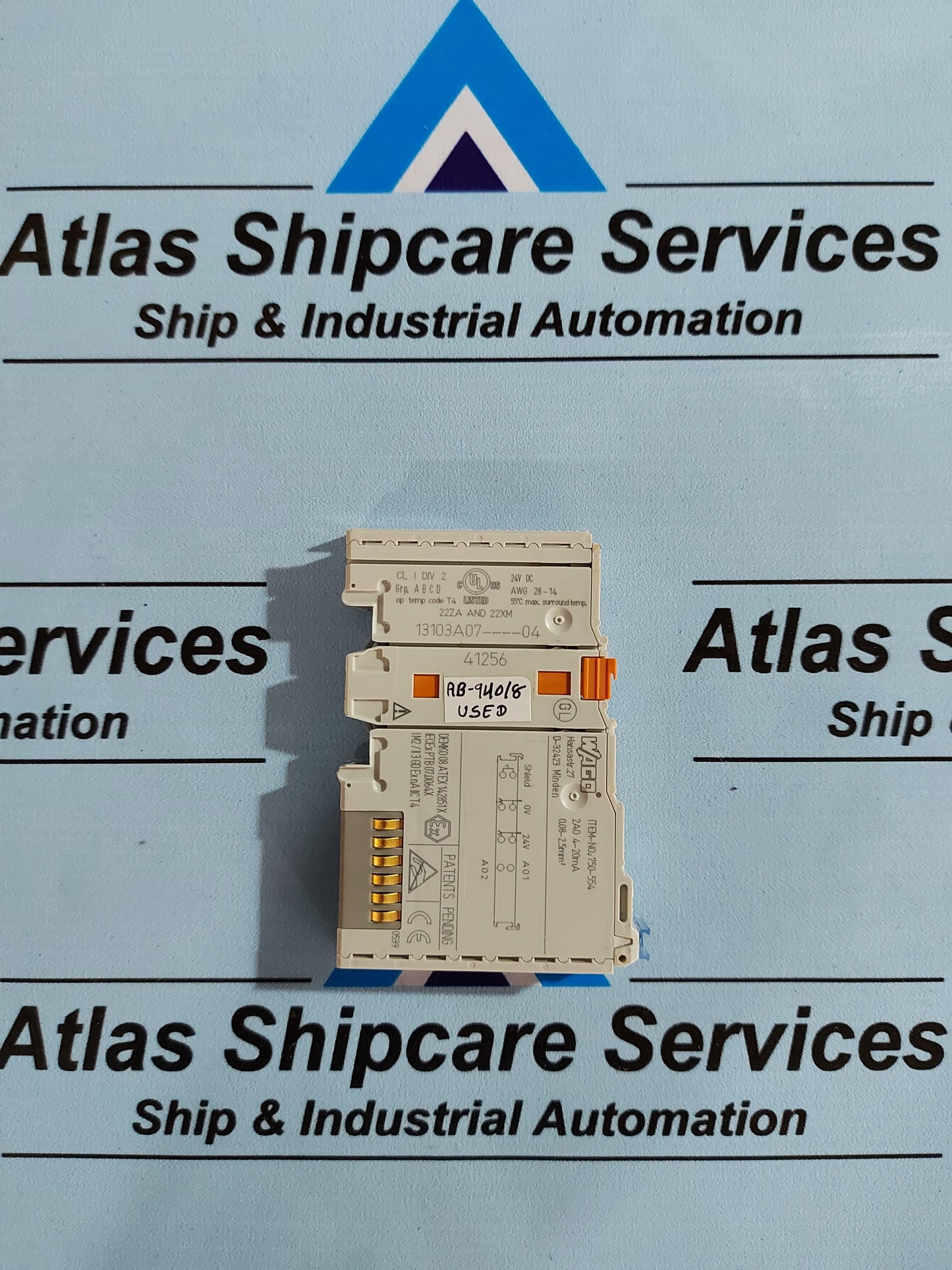 WAGO 750-554 2-CHANNEL ANALOG OUTPUT MODULE