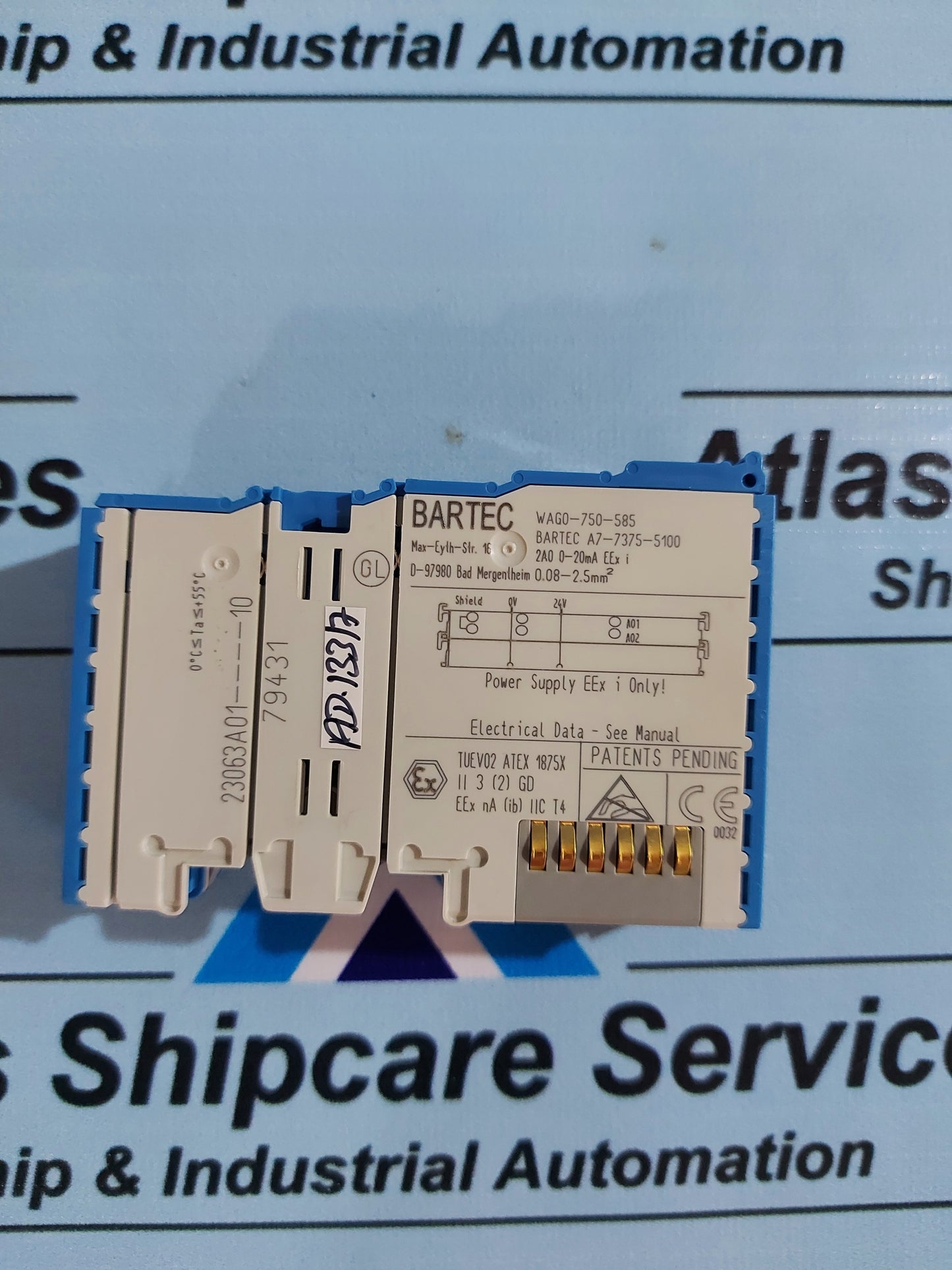 WAGO BARTEC 750-585 2-CHANNEL ANALOG OUTPUT MODULE