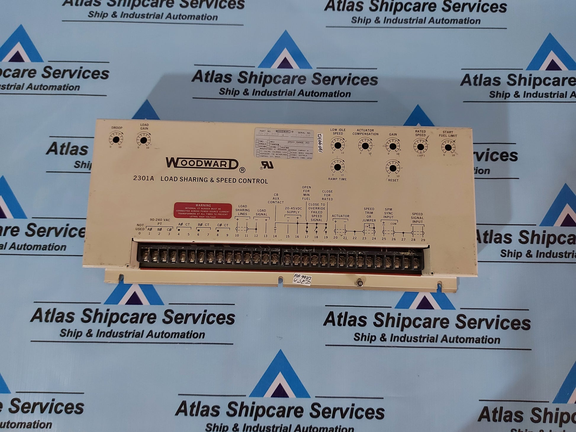 WOODWARD 8272-287 2301A LOAD SHARING &amp; SPEED CONTROL REV.A