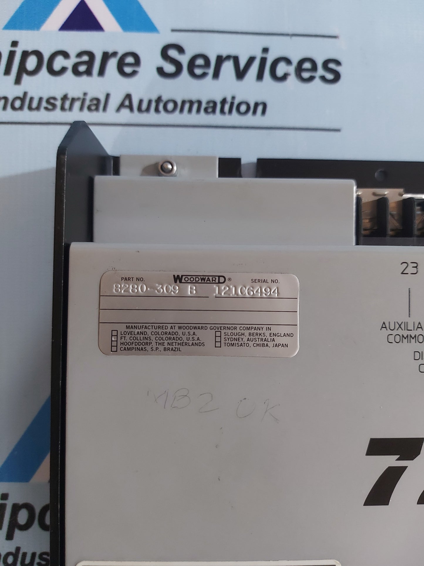 WOODWARD 8280-309 721 DIGITAL CONTROL REV.B