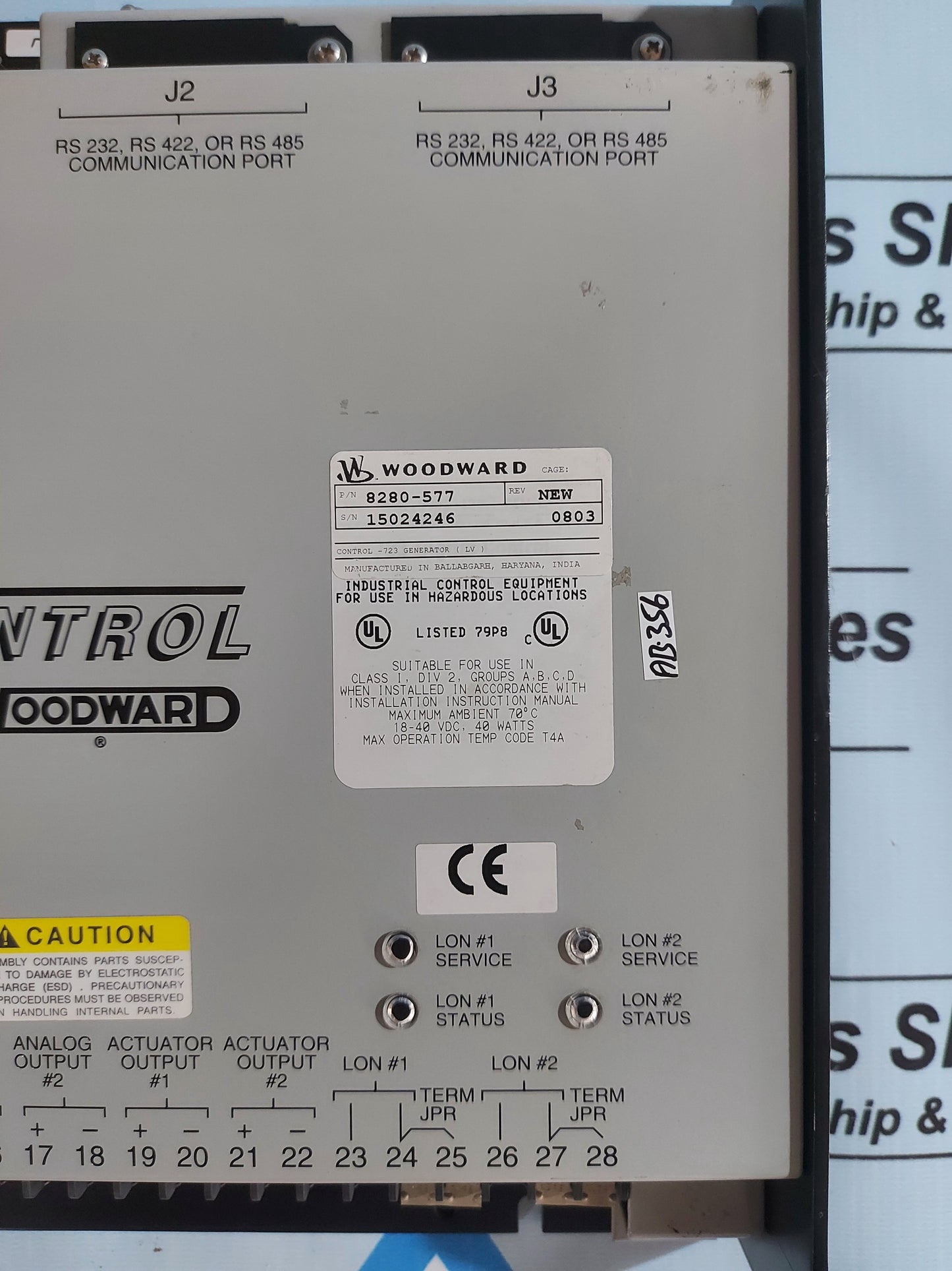 WOODWARD 8280-577 723 DIGITAL CONTROL REV.NEW