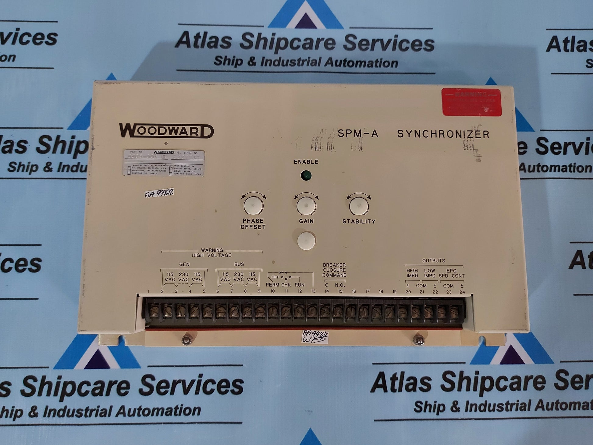 WOODWARD 9905-001 SPM-A SYNCHRONIZER REV.C