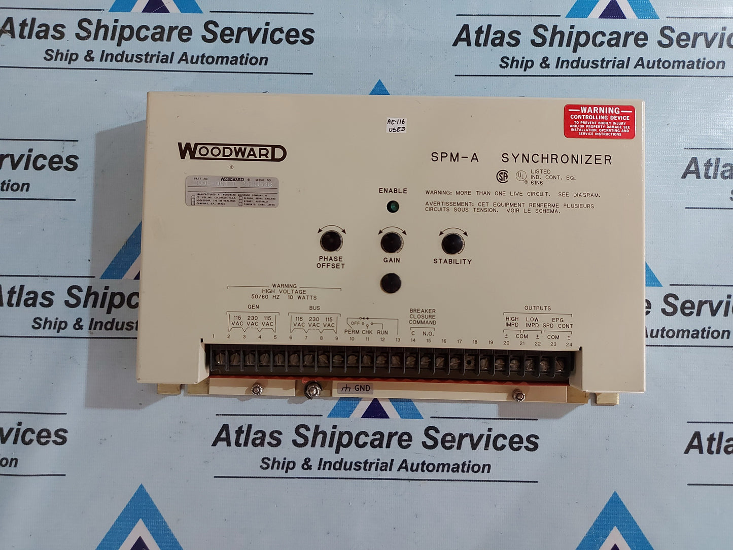 WOODWARD 9905-001 SPM-A SYNCHRONIZER REV.L