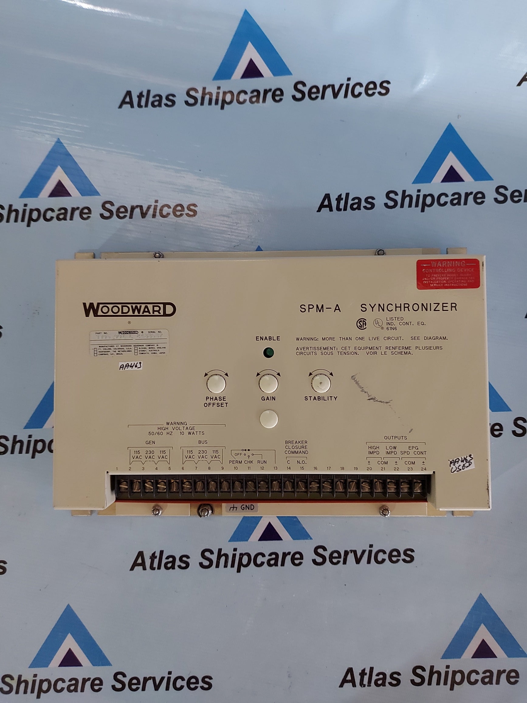 WOODWARD 9905-011 SPM-A SYNCHRONIZER REV.L