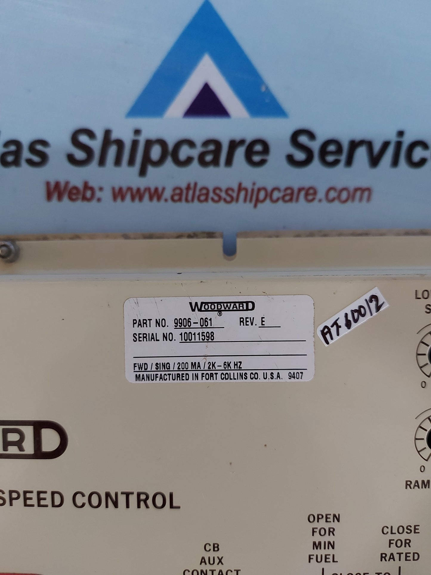 WOODWARD 9906-061 2301A LOAD SHARING &amp; SPEED CONTROL