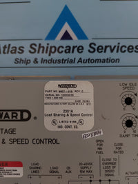 WOODWARD 9907-018 LOW VOLTAGE 2301A LOAD SHARING & SPEED CONTROL REV.C