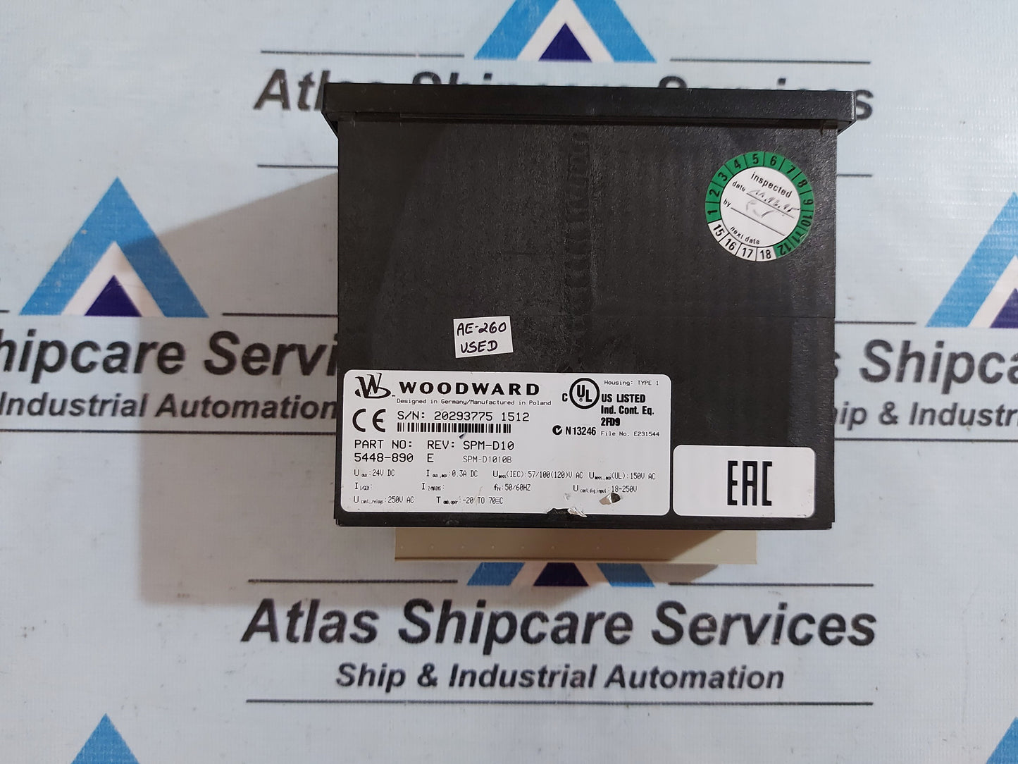 WOODWARD SPM-D SYNCHRONIZING SYSTEM 5448-890 E