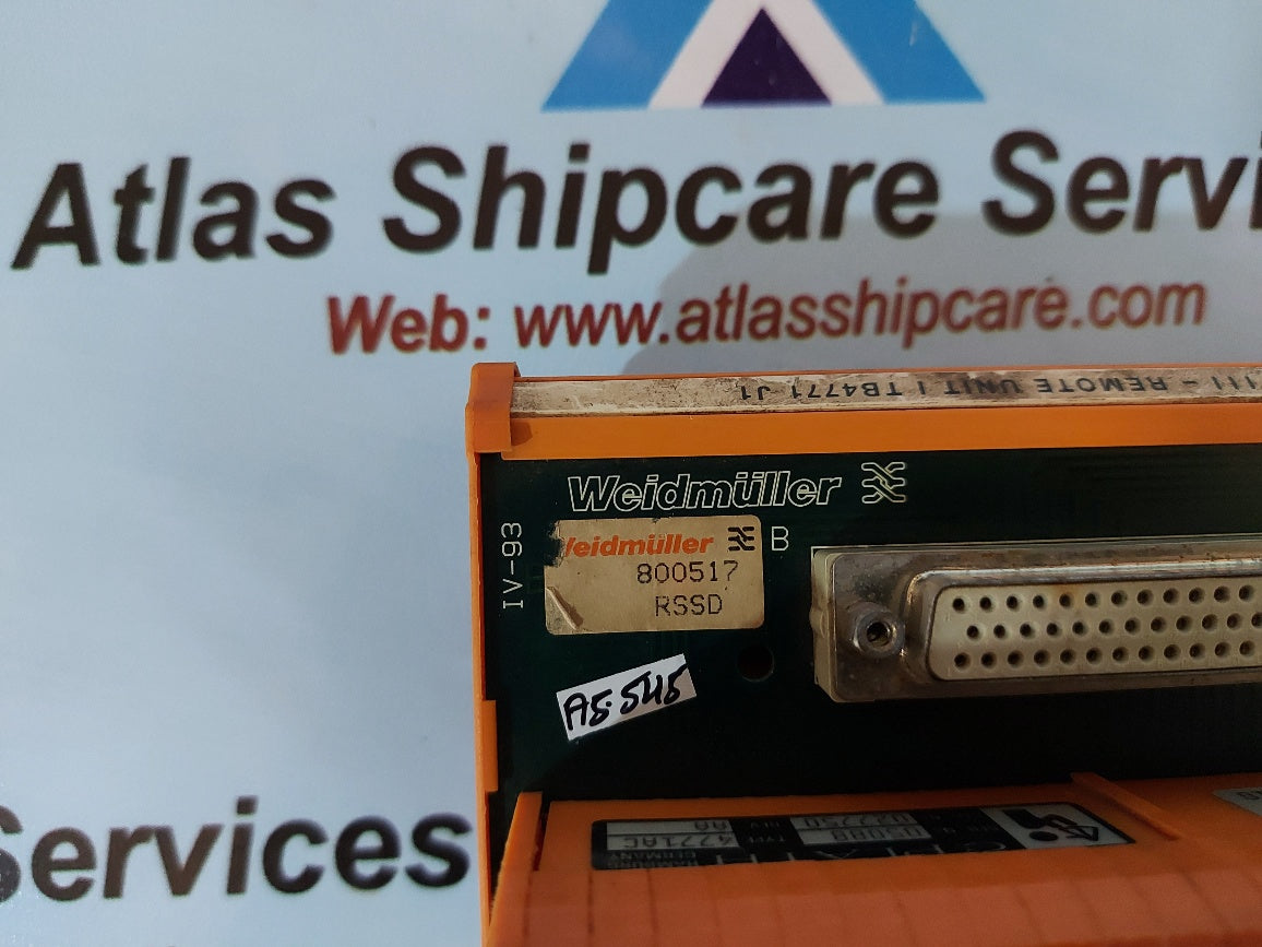 Fhc Rssd Type Weidmuller RSSD 50S Interface Module 800517 – Atlas Shipcare Services