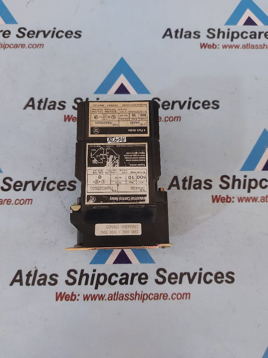 Westinghouse AR440A Style 766A025G01 Industrial Control Relay