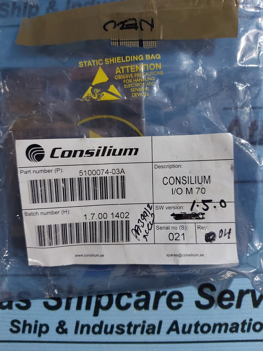 CONSILIUM I/O M70 5100074-03A REV.04 MODULE