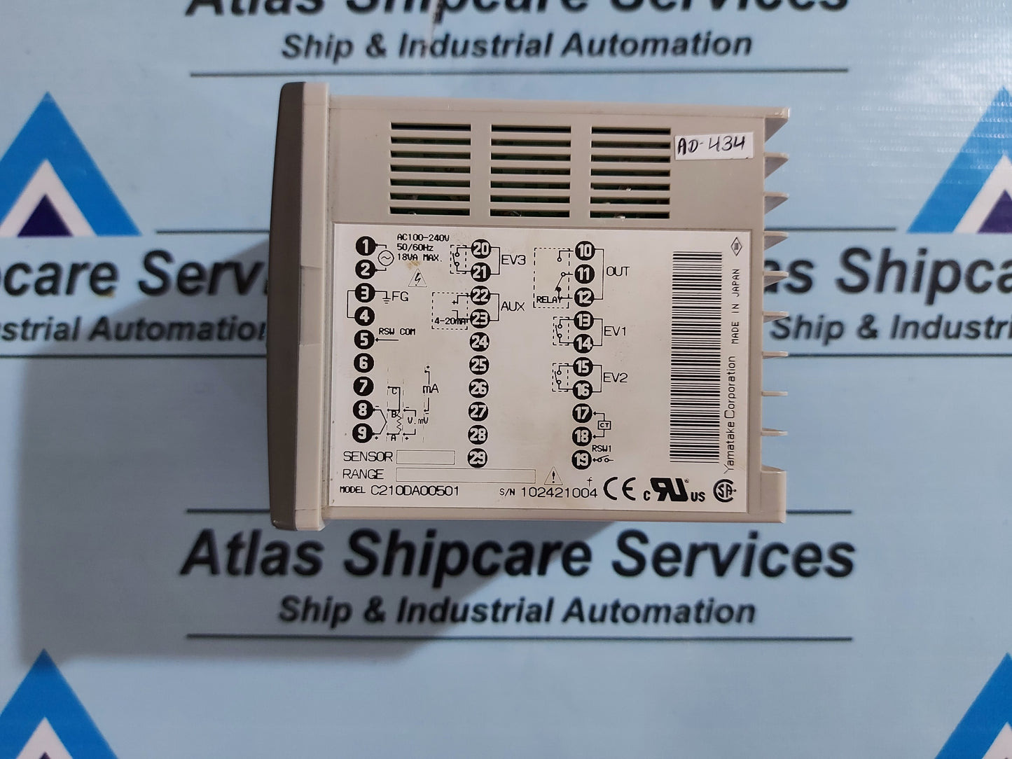 YAMATAKE/AZBIL SDC21 DIGITAL INDICATING CONTROLLER C210DA00501