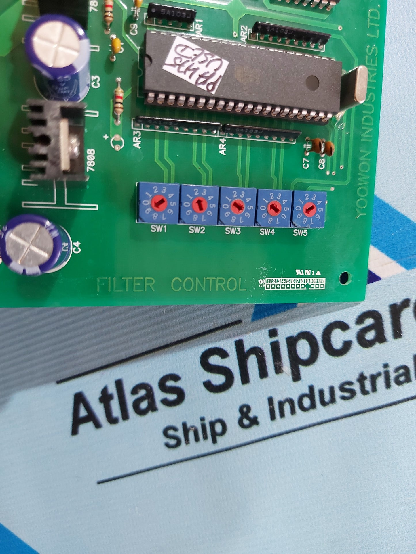YOOWON INDUSTRIES SS-2002 FILTER CONTROL PCB CARD