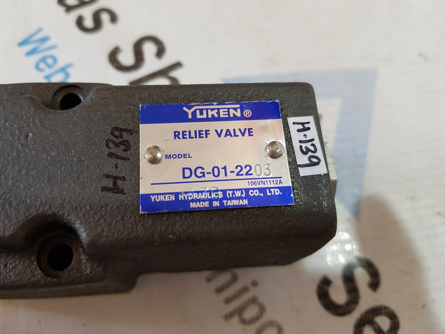 YUKEN DG-01-22032 RELIEF VALVE H139