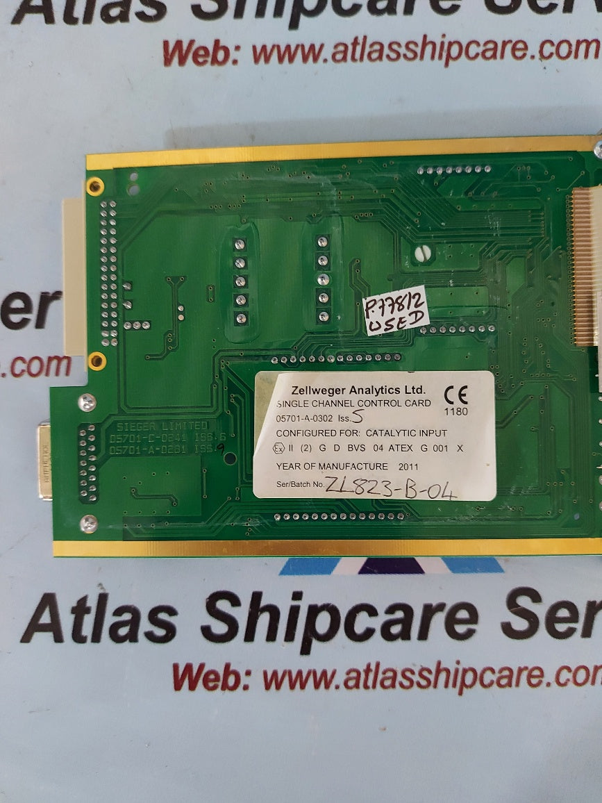 Zellweger 05701-A-0302 Iss.5 Single Channel Control Card